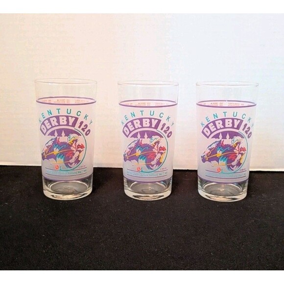 Other - (3) 1994 Kentucky Derby Official 120th Mint Julep Collectible Souvenir Glass